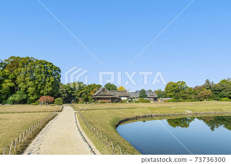 岡山縣岡山市,岡山後樂園天氣晴朗 岡山縣岡山市,岡山後樂園天氣晴朗 73736300
