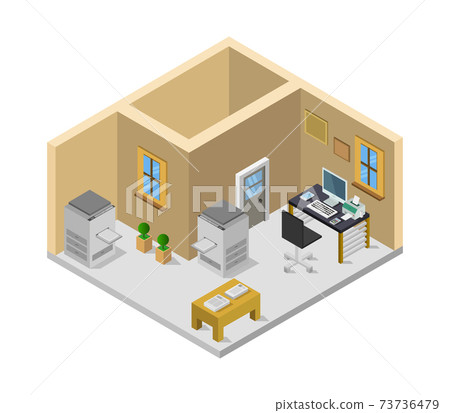 isometric office desk isometric office desk 73736479