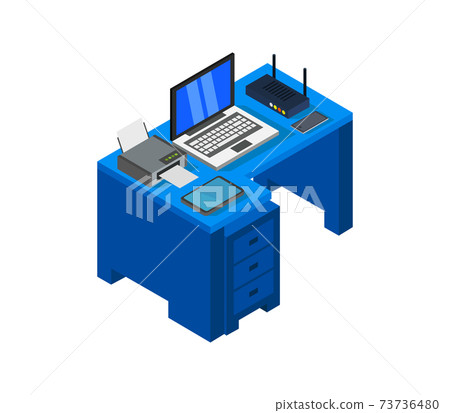 isometric office desk isometric office desk 73736480