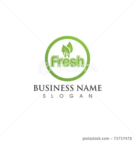 Fresh logo and symbol template - Stock Illustration [73737478] - PIXTA