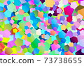 a colored background for the desktop that includes pentagons combined with shades of red orange green pink blue yellow brown 73738655