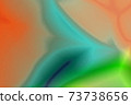 A colorful background for the desktop that includes weird shapes combined with shades of orange green turquoise yellow black 73738656