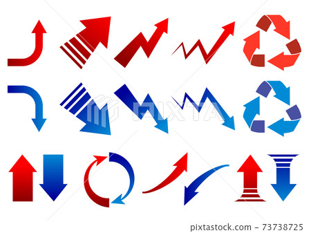 Ascending and Descending Arrow Vector Icon Set Ascending and Descending Arrow Vector Icon Set 73738725