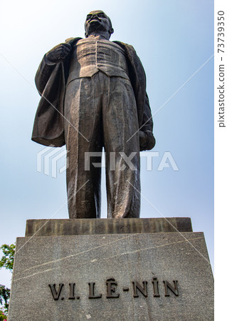 The sculpture of Lenin at Lenin Park in Hanoi, Vietnam. The sculpture of Lenin at Lenin Park in Hanoi, Vietnam. 73739350