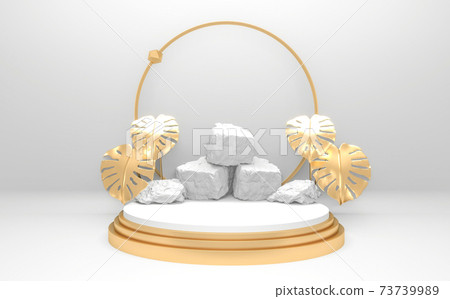 white podium on background abstract minimal style. 3D rendering 73739989