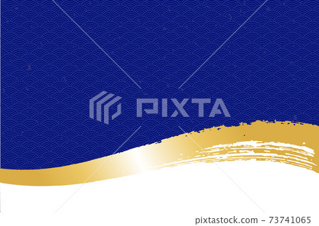 插圖素材背景日式和風圖案簡單毛筆書法青海波浪圖案 插圖素材背景日式和風圖案簡單毛筆書法青海波浪圖案 73741065