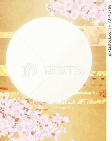 Sakura pattern background material 73741768