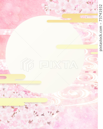 Cherry blossoms (background material) 73741932
