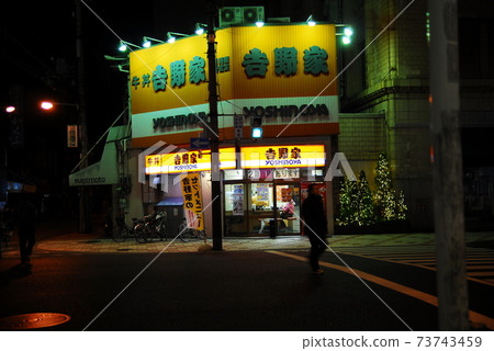Osaka, Kansai Airport, night streets, lights 73743459