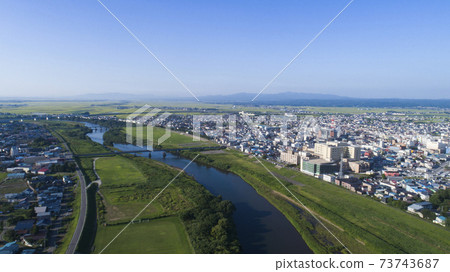 《青森縣》五所川原市鳥瞰圖 73743687