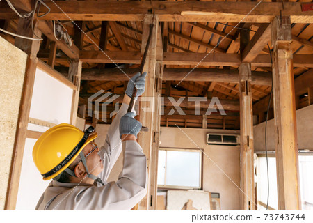 住宅改建骨架改建拆遷工地工人 73743744