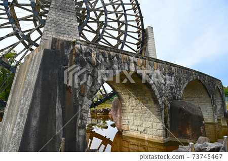 橫橋，日本最好的木製水車，山岡市路站奶奶市 73745467