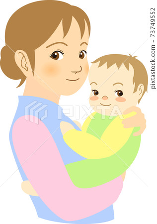 Mom and baby 1 - Stock Illustration [73749552] - PIXTA