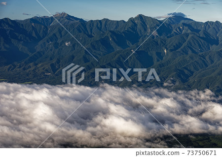 The Southern Alps and Unkai seen from the Yatsugatake mountain range and Mitsutou The Southern Alps and Unkai seen from the Yatsugatake mountain range and Mitsutou 73750671