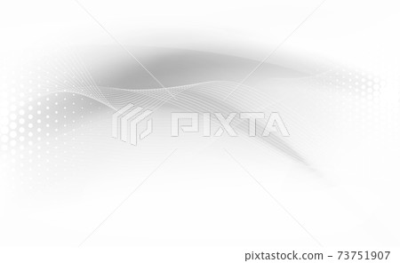 White vector background with wavy lines and dots - Stock Illustration ...