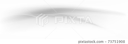 White vector background with wavy lines and dots - Stock Illustration ...