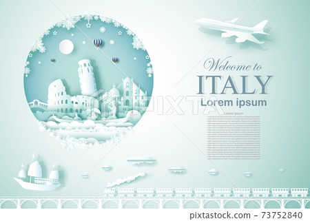 Travel Italy ancient and castle architecture monument. 73752840