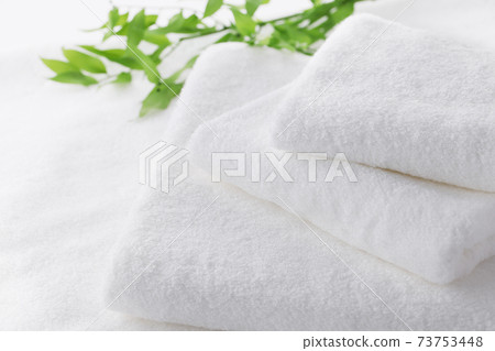 Pure white, soft, clean towel 73753448