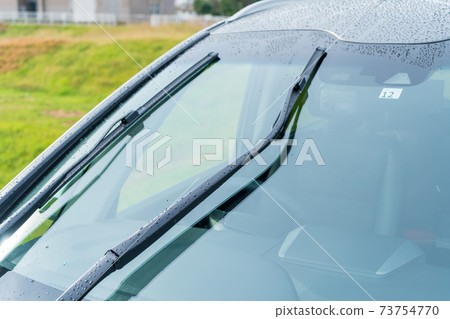 Rain and passenger car windshield Rain and passenger car windshield 73754770
