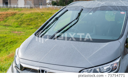 Rain and passenger car windshield 73754771