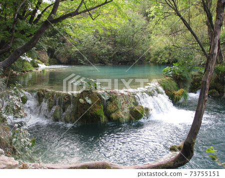 Superb view of Plitvice Lakes National Park Superb view of Plitvice Lakes National Park 73755151