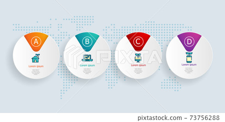 abstract horizontal timeline infographics 4 steps with world map for business and presentation abstract horizontal timeline infographics 4 steps with world map for business and presentation 73756288