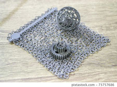 Object printed on a powder 3D printer from polyamide powder Object printed on a powder 3D printer from polyamide powder 73757686