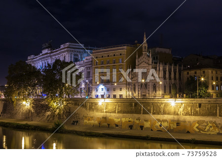Tiber River embankment, Rome Tiber River embankment, Rome 73759528