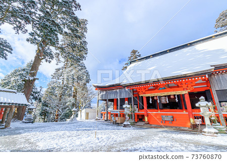 福岡縣田川郡冬季的彥山神宮 73760870