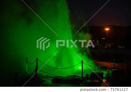 Illumination of the Suwa Lake Geyser Illumination of the Suwa Lake Geyser 73761227