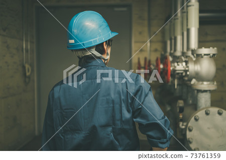 Printing factory boiler room 73761359
