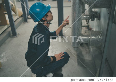 Printing factory boiler room 73761378