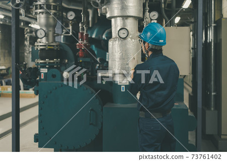 Printing factory boiler room 73761402
