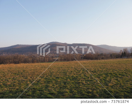Beautiful Silesian Beskid Mountains range Bielsko-Biala city, Poland Beautiful Silesian Beskid Mountains range Bielsko-Biala city, Poland 73761874