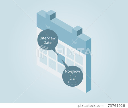 no show candidate for job interview vector no show candidate for job interview vector 73761926