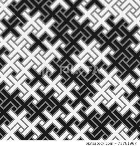 Abstract seamless pattern of crosses. Modern stylish texture Abstract seamless pattern of crosses. Modern stylish texture 73761967