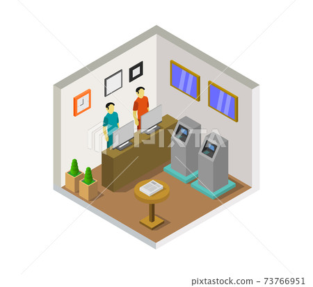 isometric bank room isometric bank room 73766951