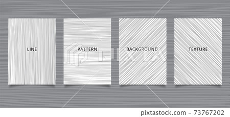 Set of brochure template hand drawn black lines stripes vertical, horizontal, diagonal on white background and texture. Set of brochure template hand drawn black lines stripes vertical, horizontal, diagonal on white background and texture. 73767202