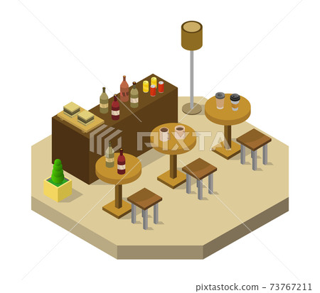 isometric bar room 73767211