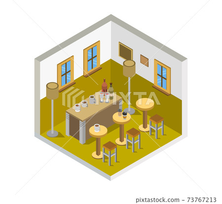 isometric bar room 73767213