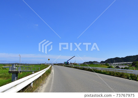 宮城縣東松島市的Nobiru車站及其周圍的風景 宮城縣東松島市的Nobiru車站及其周圍的風景 73767975