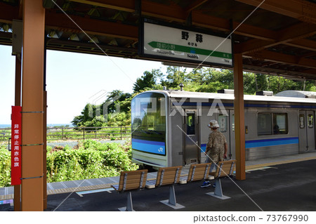宮城縣東松島市的Nobiru車站及其周圍的風景 73767990