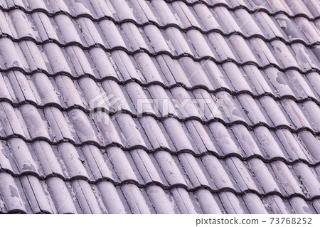 background tile roof wavy texture vertical light gray 73768252