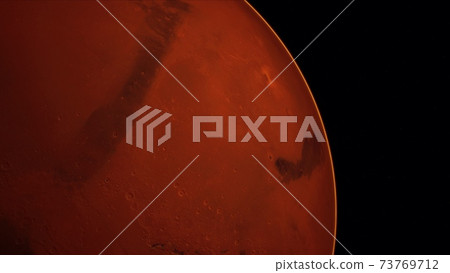 red planet Mars in the starry sky red planet Mars in the starry sky 73769712