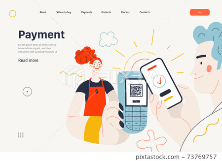 Business topics - payments, web template Business topics - payments, web template 73769757