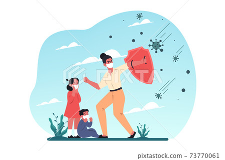 Healthcare, motherhood, covid19, infection, 2019ncov, coronavirus, protection concept Healthcare, motherhood, covid19, infection, 2019ncov, coronavirus, protection concept 73770061