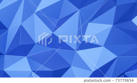 Blue triangle low polygon. Pink geometric triangular polygonal. Abstract mosaic background. 3D Rendering illustration. Blue triangle low polygon. Pink geometric triangular polygonal. Abstract mosaic background. 3D Rendering illustration. 73770654