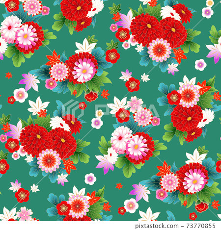Seamless pattern with floral motif Seamless pattern with floral motif 73770855