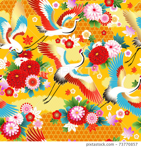 Seamless pattern with floral motif 73770857