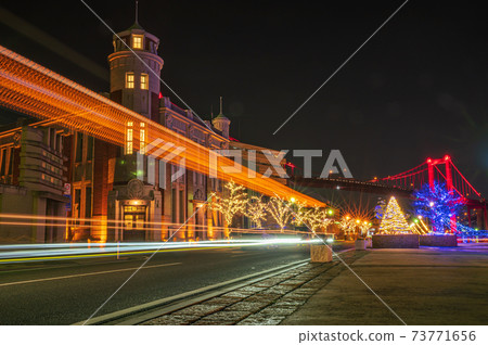 若松南海濱會館的照明夜景[福岡縣北九州市] 73771656